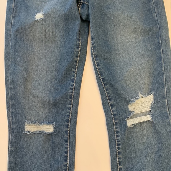 Frayed Jeans Downtown frayed distressed high rise skinny jeans size 0/25 - Picture 5 of 12